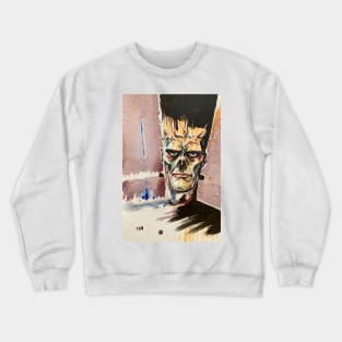 Frankenstein Zombie Illustration Crewneck Sweatshirt